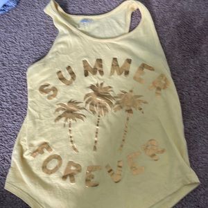 yellow girls tank top